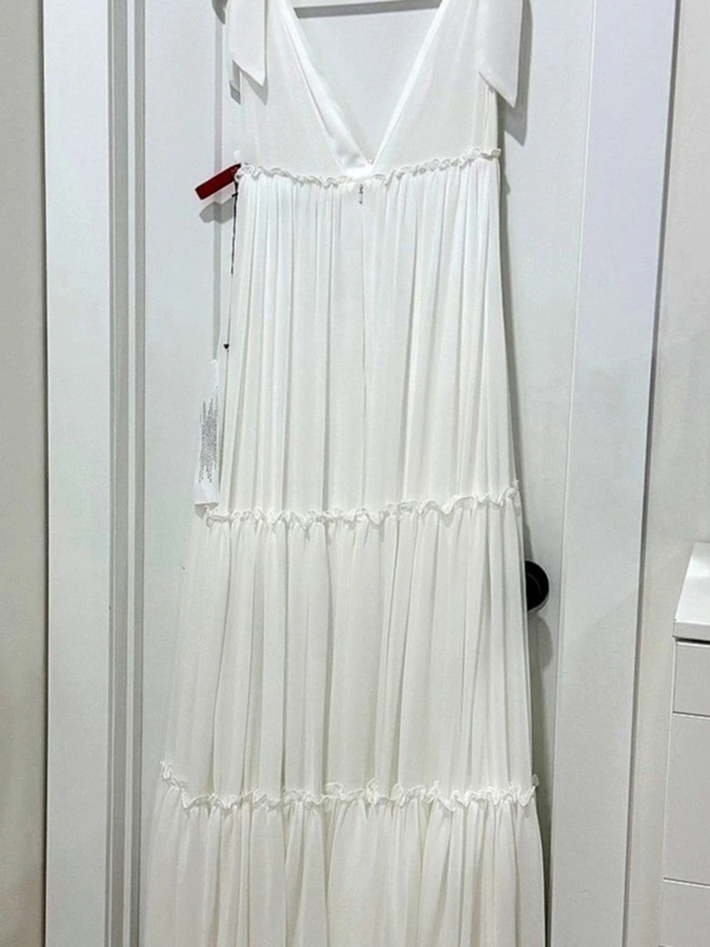 NEW leena for Mac Duggal White Maxi Dress /
Gown | Size 2